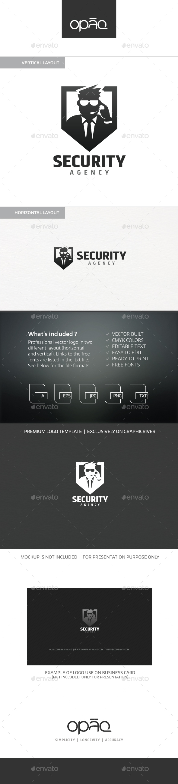 Security Agency Logo - Humans Logo Templates
