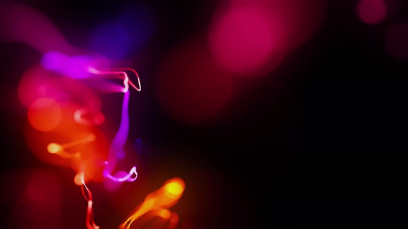 Orange , Purple And Indaco Electric , Glowed And Focused Lines Background