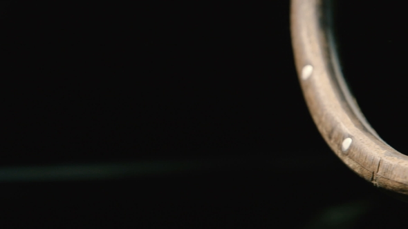 Classic Car Steering Wheel. Car Ready To Restore alt