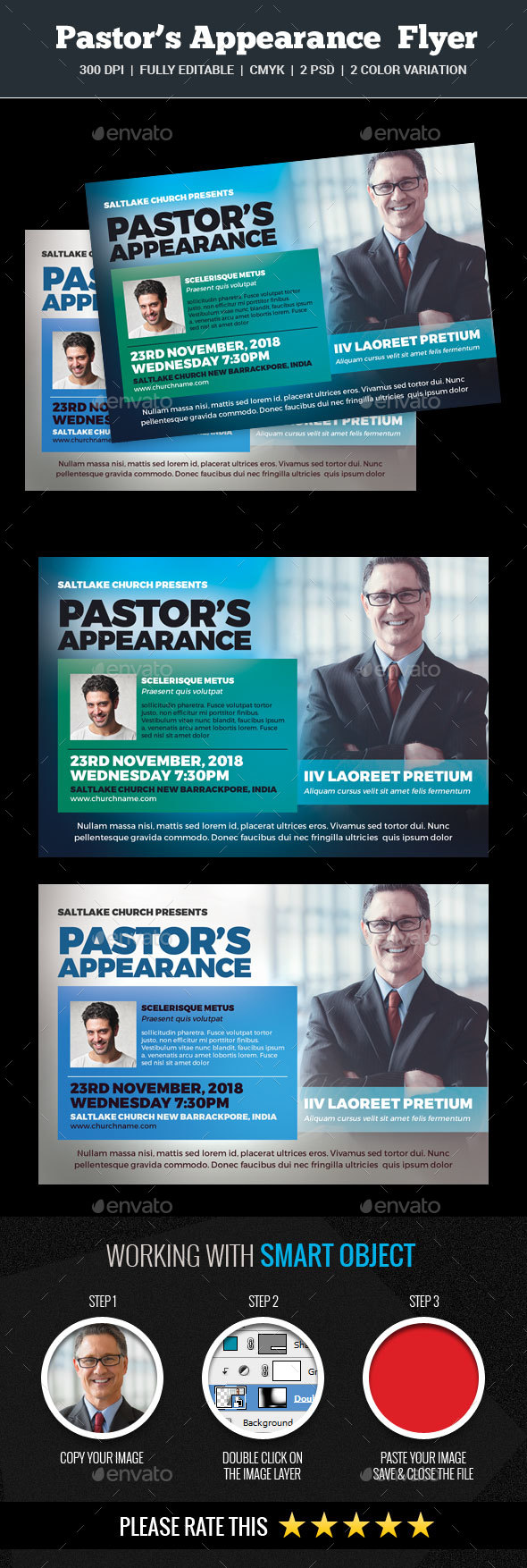 Pastor's Appreciation Church Flyer - Church Flyers