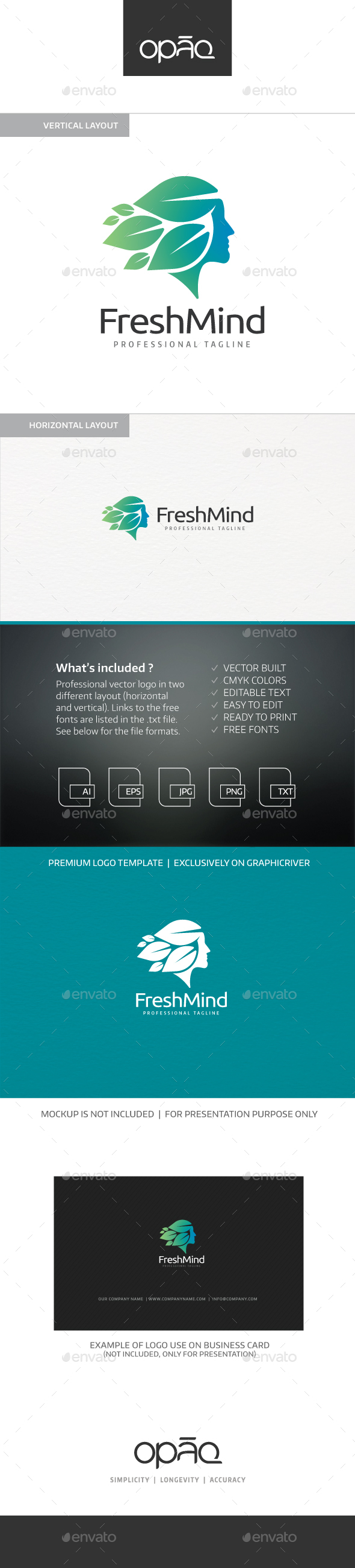 Fresh Mind Human Logo - Humans Logo Templates