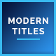 Modern Titles - VideoHive Item for Sale