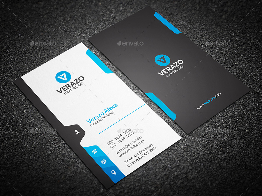 vertical business card designs