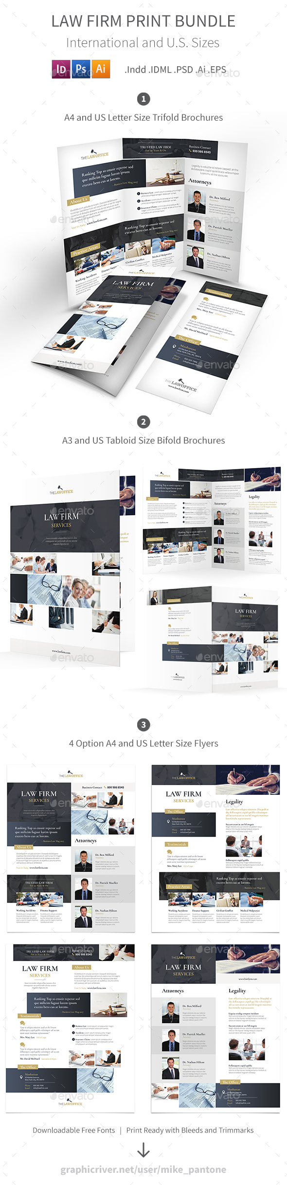 Law Firm Print Bundle - Corporate Brochures