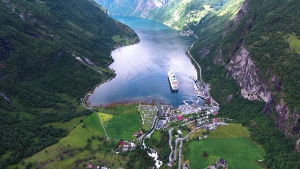 Geiranger Fjord, Norway. alt