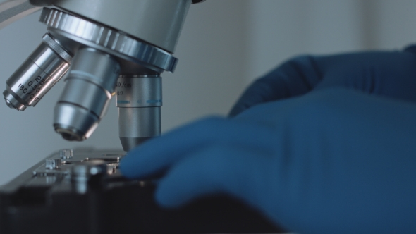 View of Glass Under Microscope alt