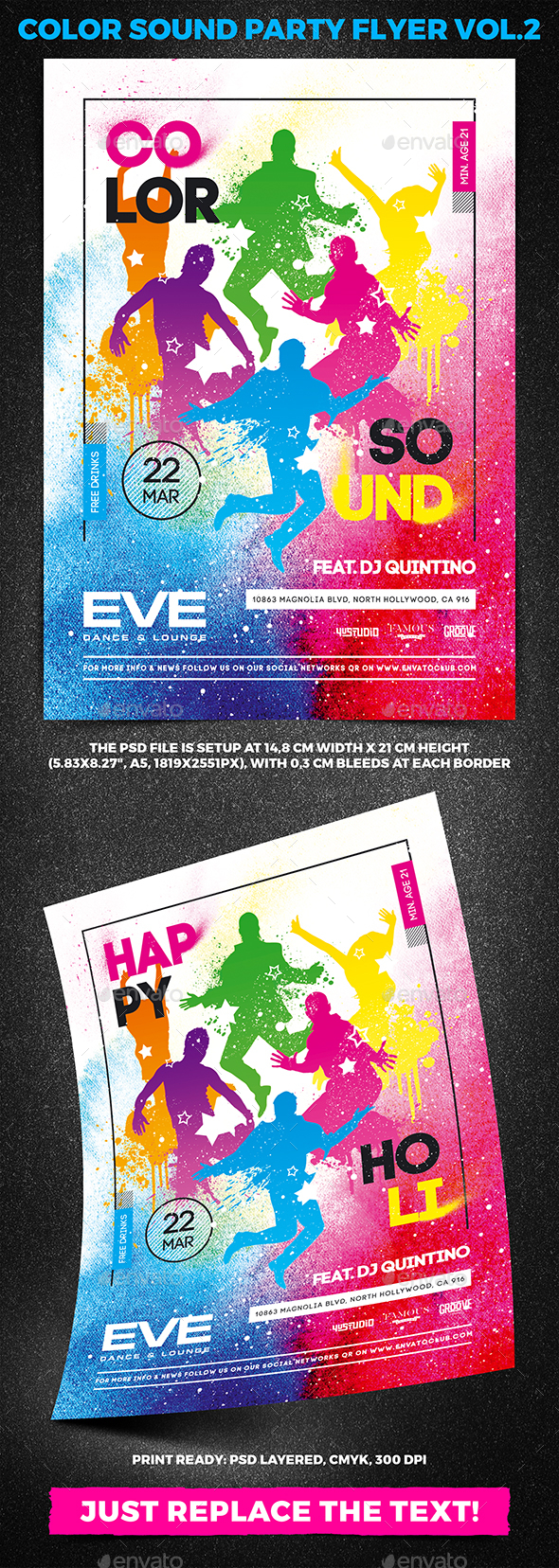 Color Sound Party Flyer vol.2 - Clubs & Parties Events