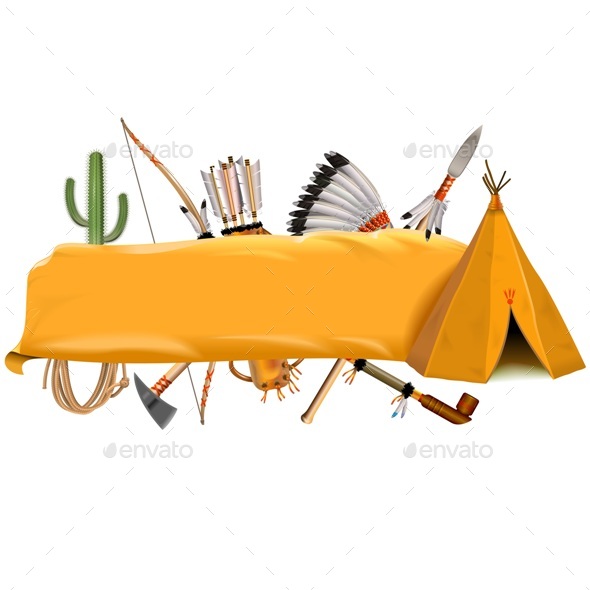 Vector Indian Banner - Backgrounds Decorative
