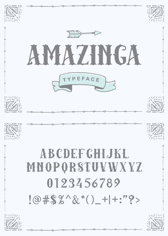 Amazinga Typeface - Serif Fonts