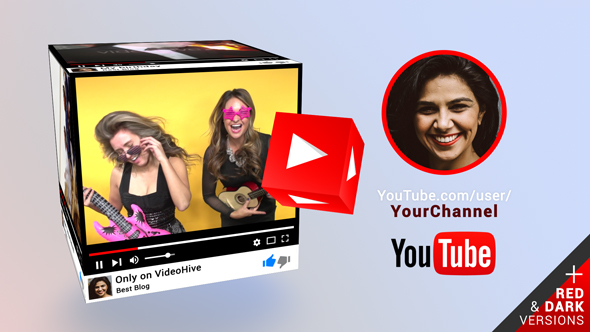 YouTube PromoIntro Cube - VideoHive 19512377