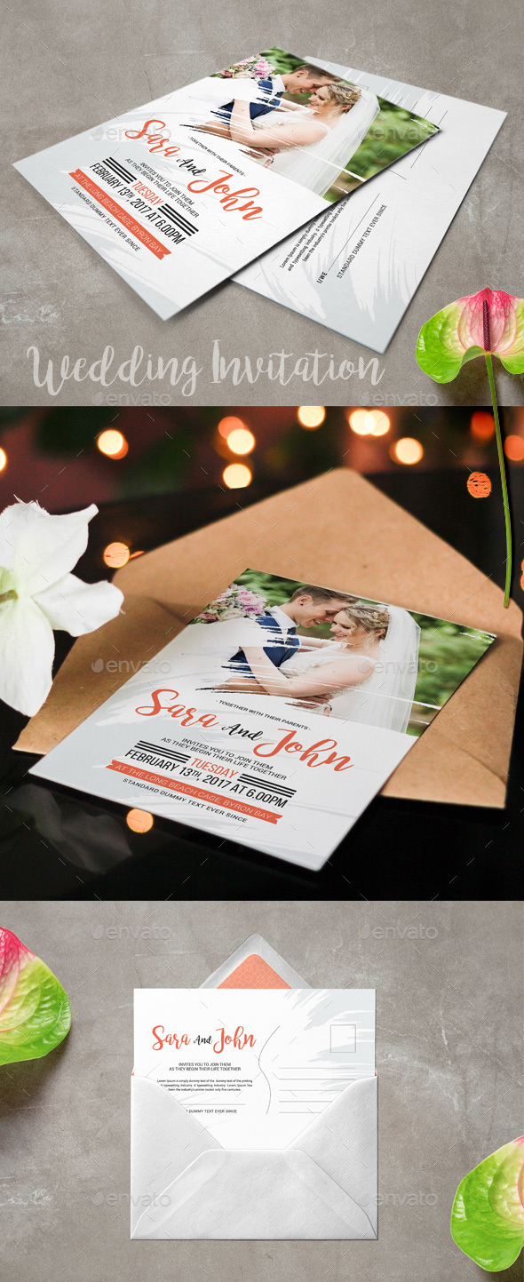 Wedding Invitation - Cards & Invites Print Templates
