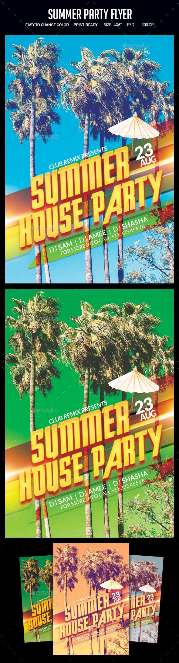 Summer Party Flyer - Clubs & Parties Events