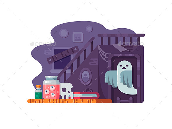 Haunted House Flat - Miscellaneous Vectors