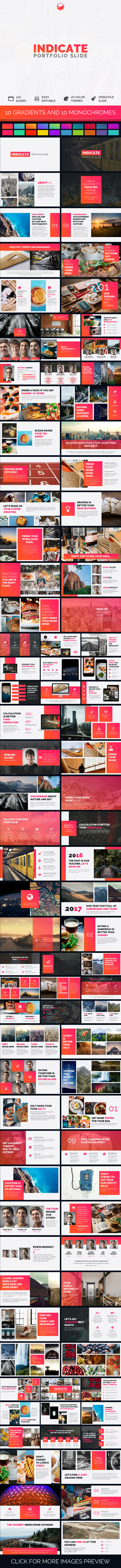 Indicate - Portfolio Slide - PowerPoint Templates Presentation Templates