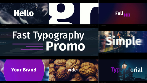 Fast Typography Promo - VideoHive 19514796