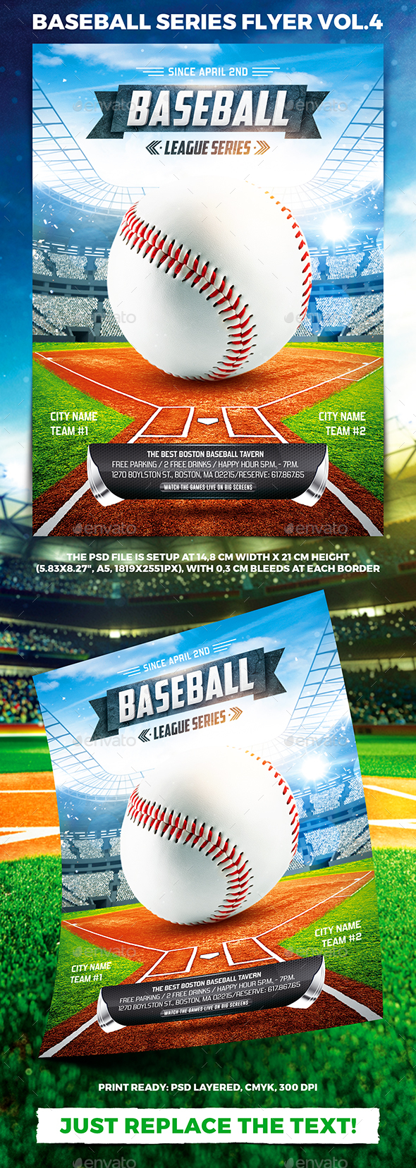 Baseball League Series Flyer vol.4 - Sports Events