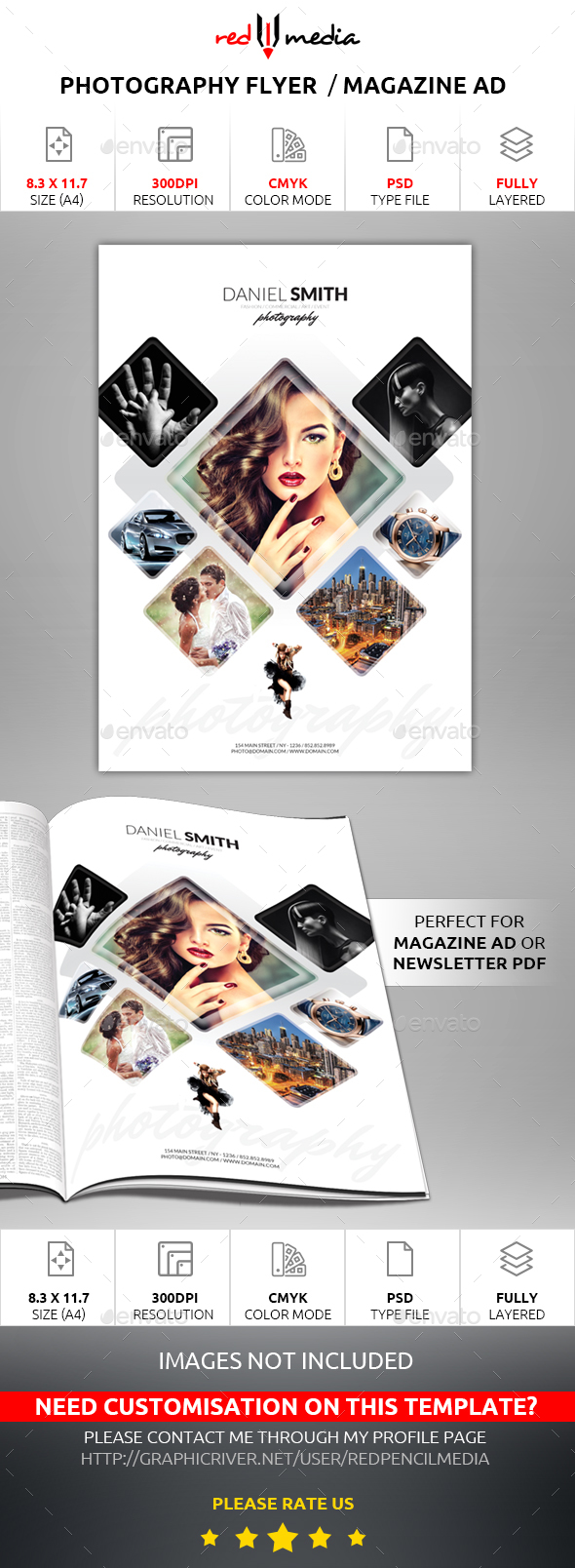 Photography Flyer / Magazine AD - Flyers Print Templates