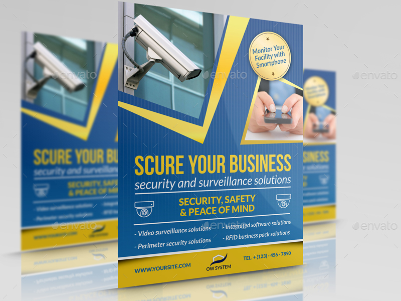 security system flyer template vol 2 by owpictures graphicriver security company flyer template