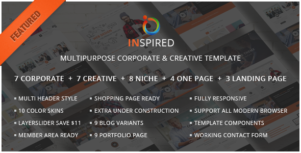 Inspired Multipurpose corporate - ThemeForest 18412306