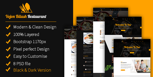 Vojon Bilash Restaurant - ThemeForest 19493383