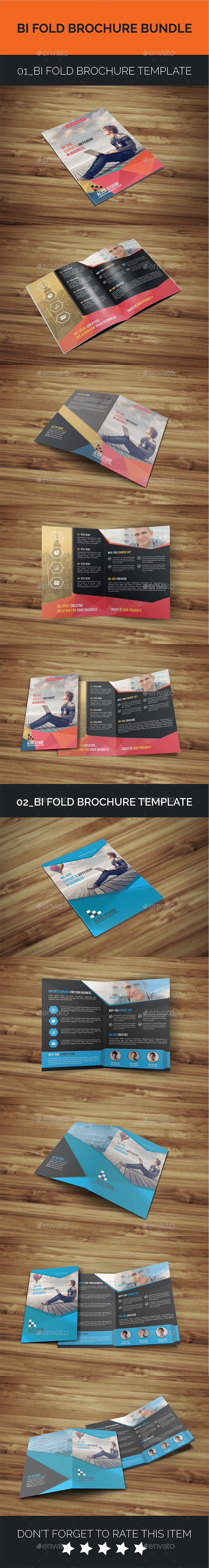 Bi-Fold Brochure Bundle 2in1 - Corporate Brochures