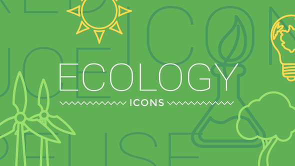 Ecology Concept Icons - VideoHive 19517644