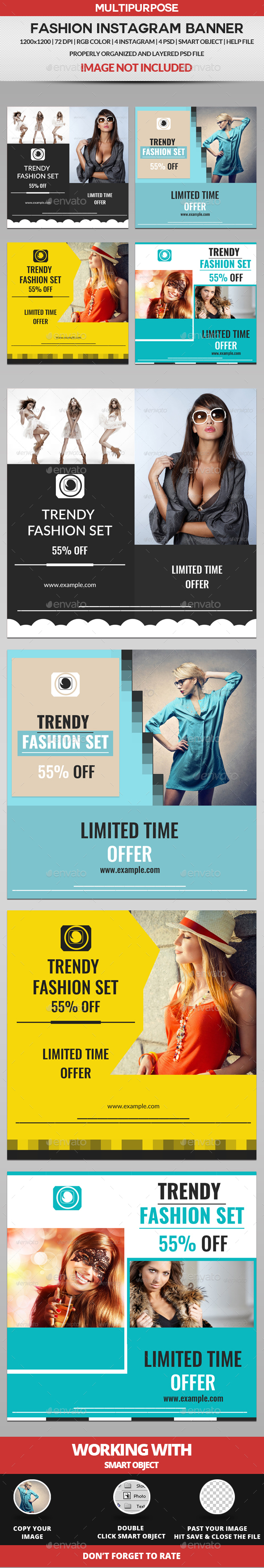 Fashion Instagram - Banners & Ads Web Elements