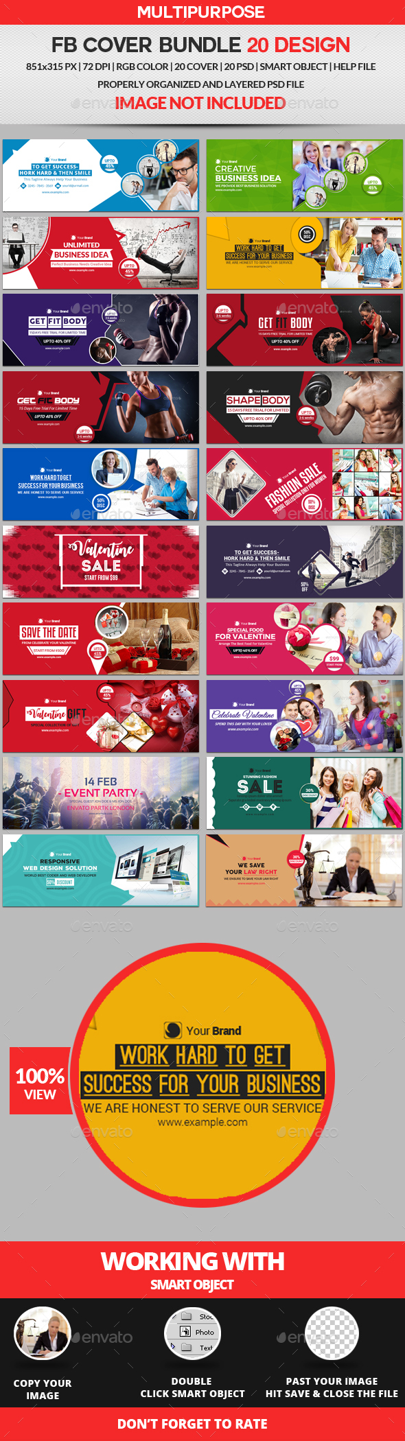 Facebook Cover Bundle Three - 20 Design - Facebook Timeline Covers Social Media