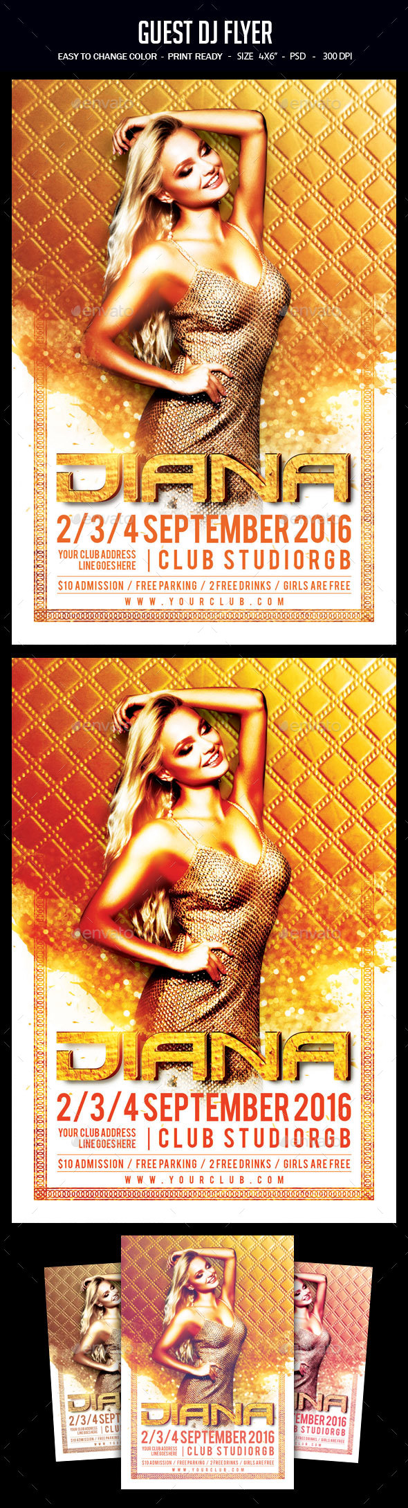 Guest Dj Flyer - Clubs & Parties Events