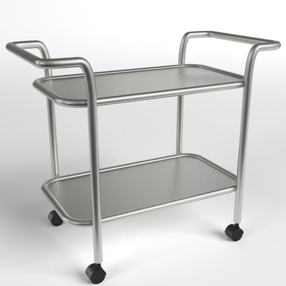 Food Beverage Trolley Cart 3 - 3DOcean Item for Sale