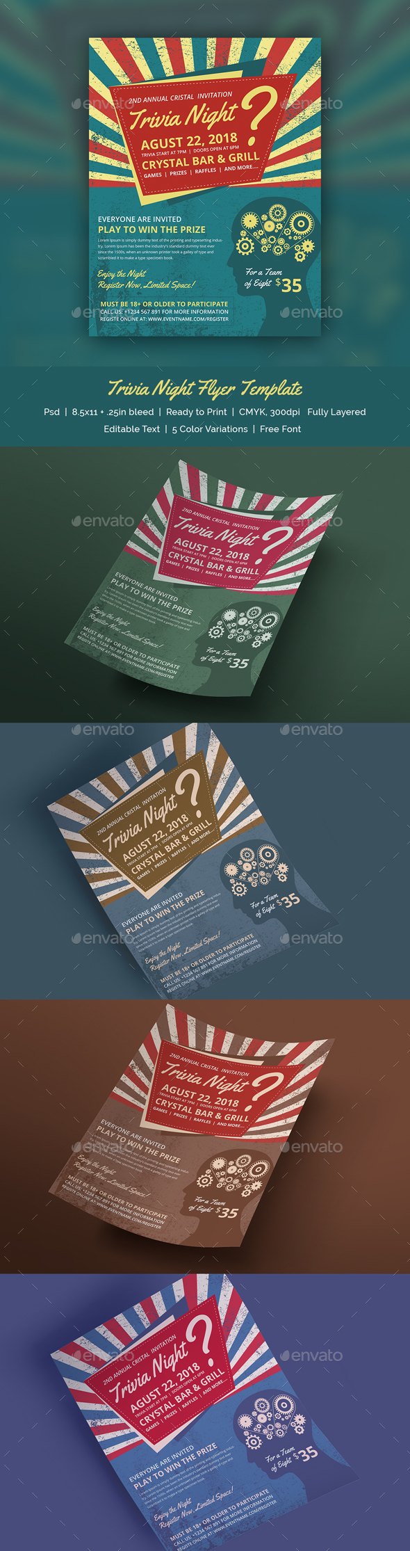 Trivia Night Flyer Template - Print Templates