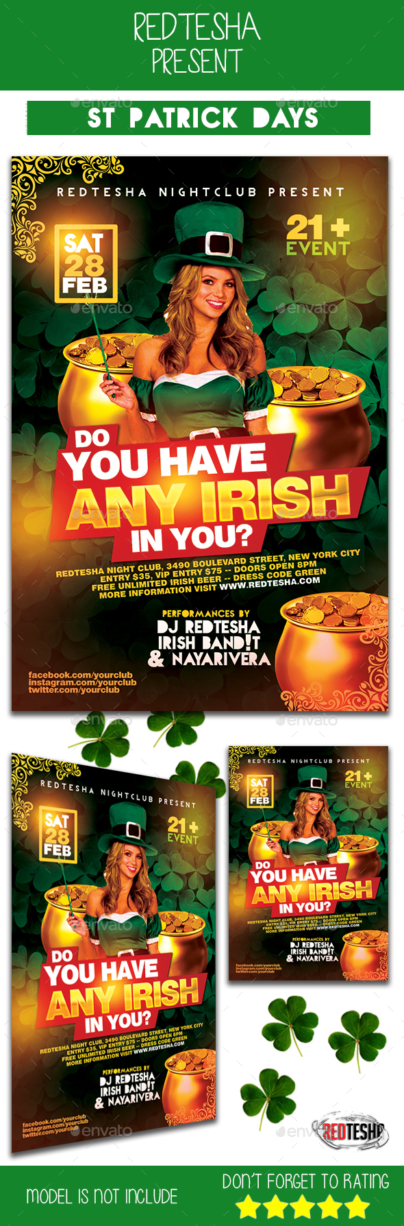 St Patrick Days Flyer - Events Flyers