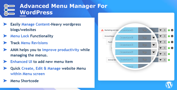 Advance Menu Manager - CodeCanyon Item for Sale