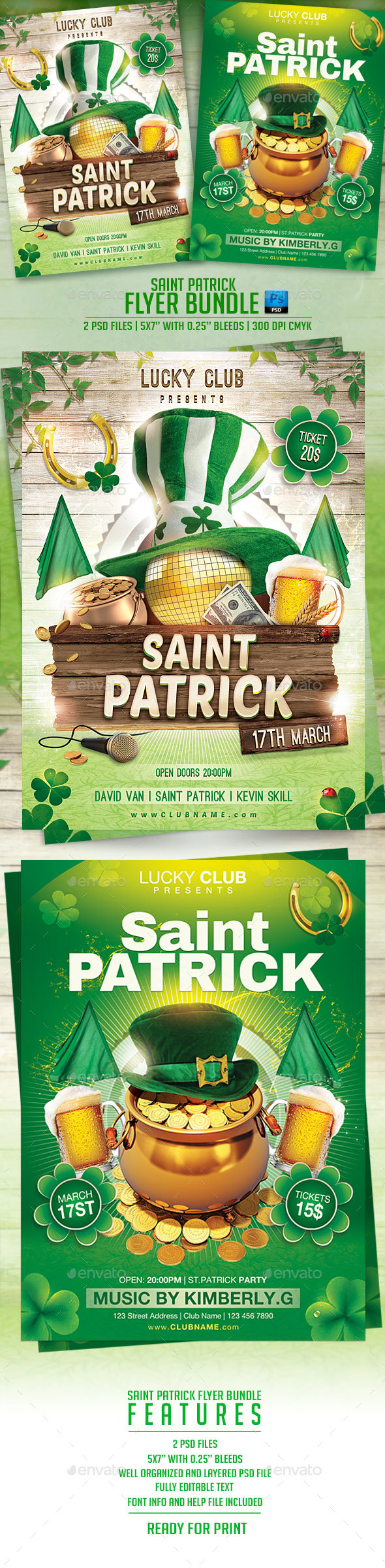 Saint Patrick Flyer Bundle - Events Flyers