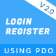 Ajax Login And Register Using PHP And PDO