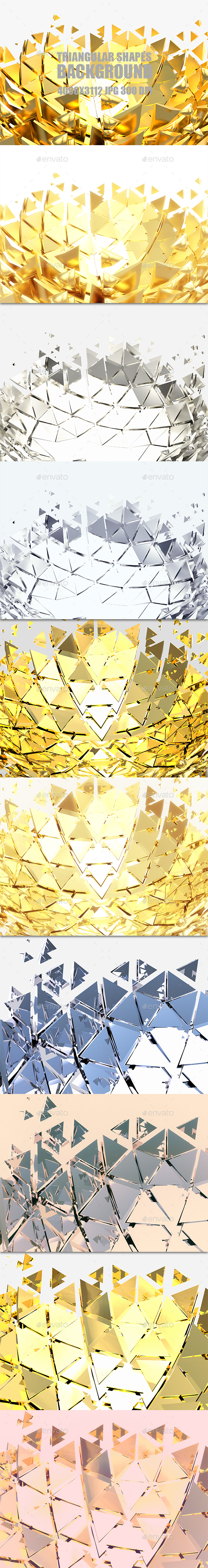 Triangular Shapes - 3D Backgrounds
