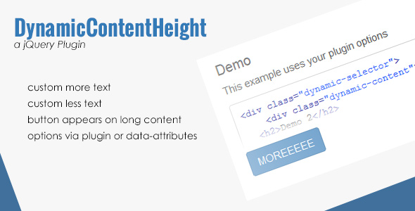 Dynamic Content Height - CodeCanyon 19524378