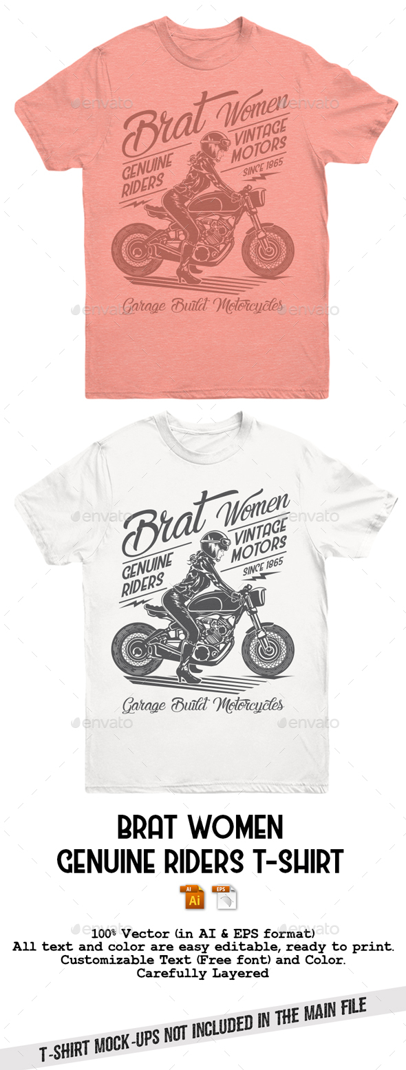 Brat Women Genuine Riders T-Shirt - T-Shirts