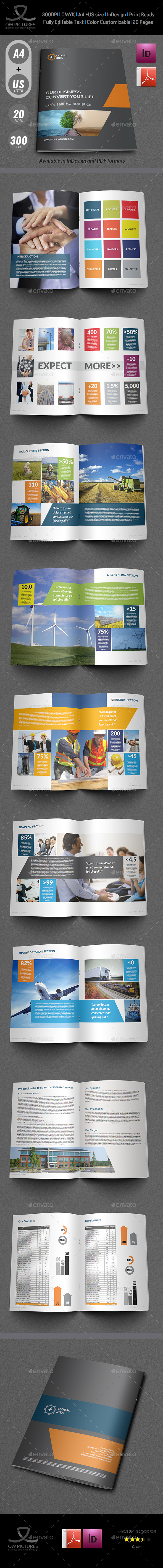 Corporate Brochure Template Vol.4 - 20 Pages - Corporate Brochures