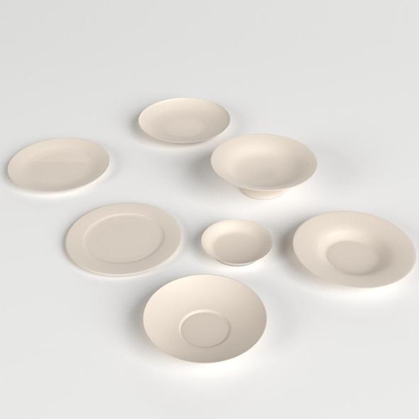 Bowles and Dishes set - 3DOcean Item for Sale