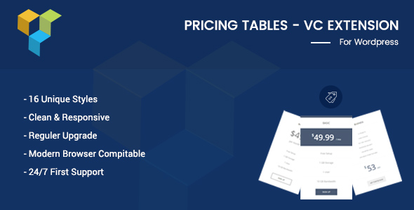 Pricing Tables - CodeCanyon 19505119