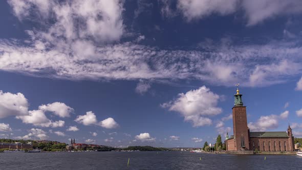 Clouds over Stockholm City Hall