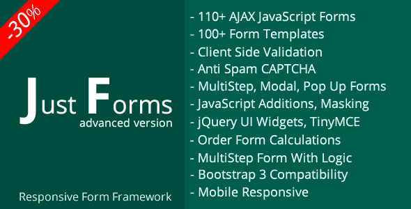 just forms advanced by lazycode codecanyon java script order form