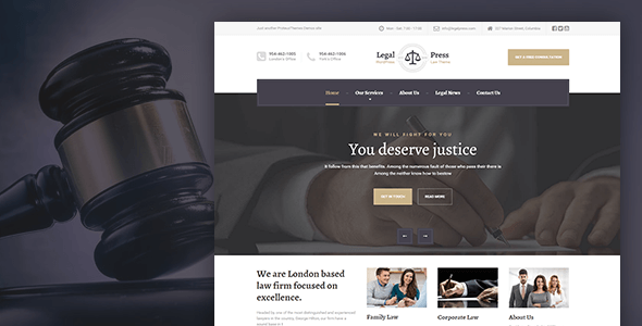LegalPress - Law, Attorney, Insurance, Legal HTML Template - Business Corporate
