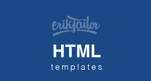 Html Templates by ErikTailor