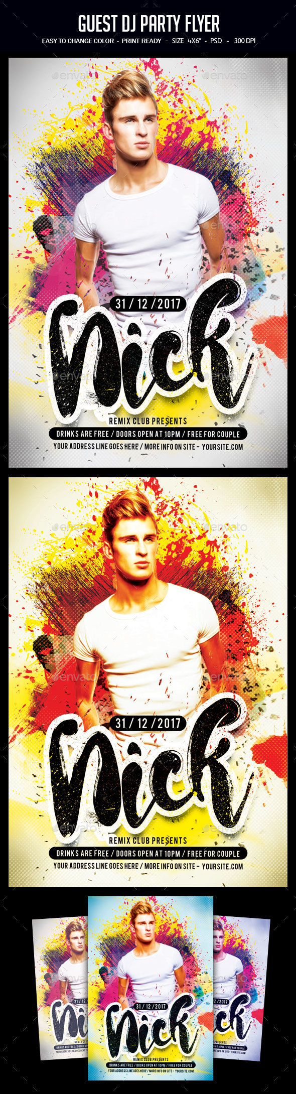 Guest Dj Party Flyer - Clubs & Parties Events