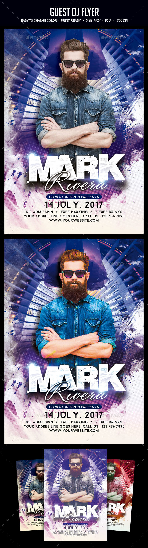 Guest Dj Flyer - Clubs & Parties Events
