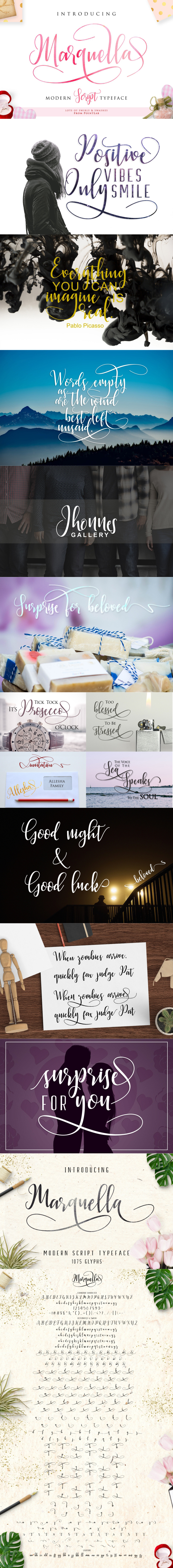 Marquella Script - Script Fonts