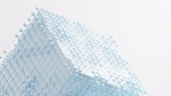 Abstract cube material alt