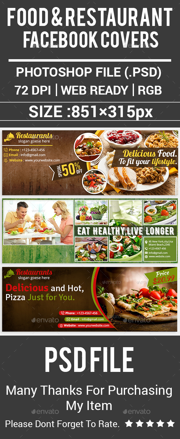 Food & Restaurant Facebook Covers - Facebook Timeline Covers Social Media